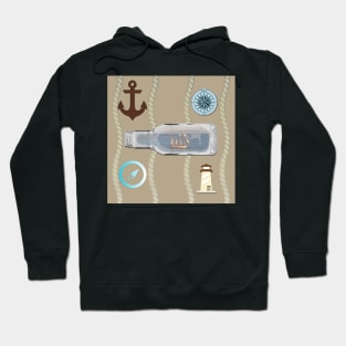 THE BEACH IS MY HAPPY PLACE NAUTICAL THEMED PILLOWS Hoodie